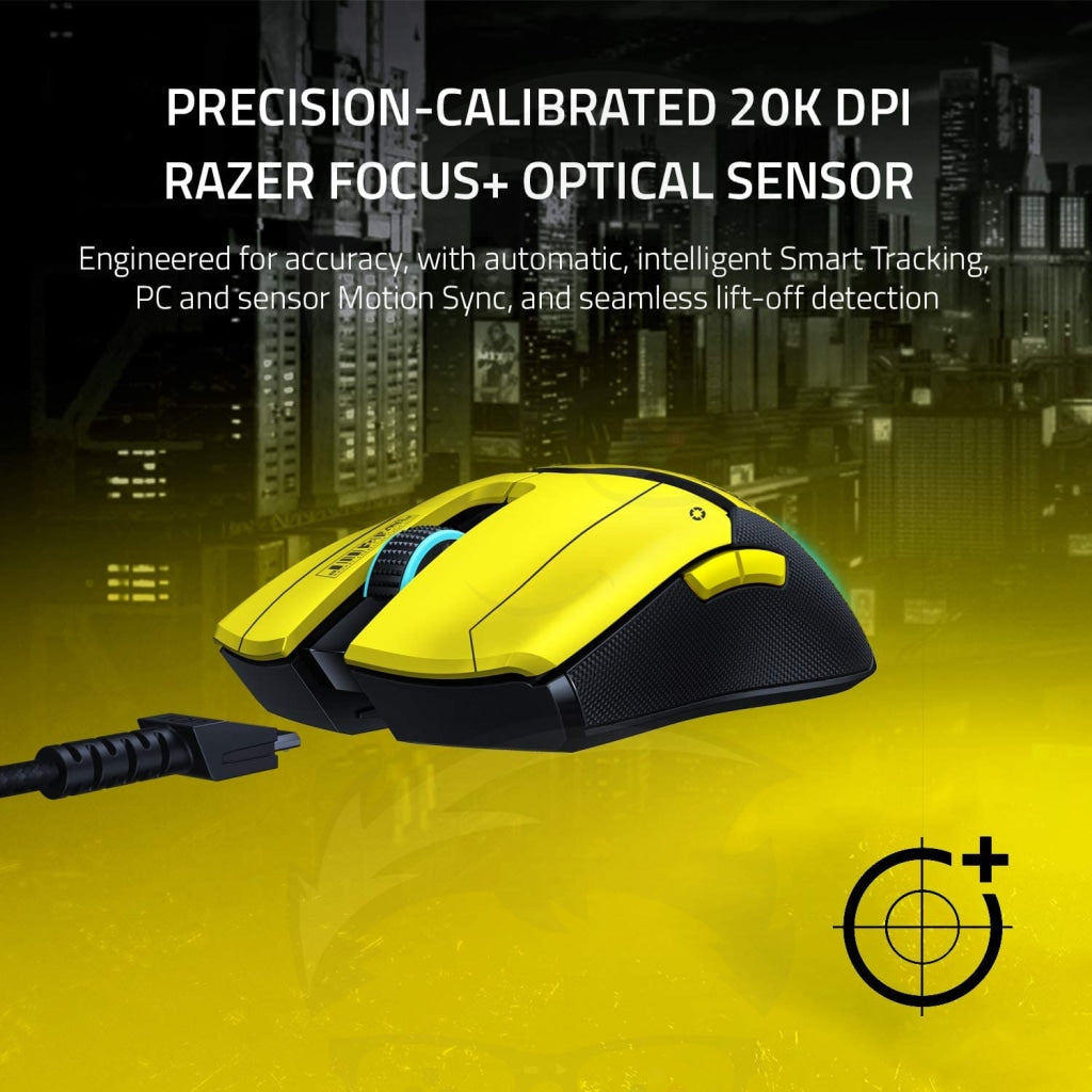 Razer Viper Ultimate Gaming Mouse HyperSpeed Wireless with Charging Dock - Cyberpunk 2077 Edition