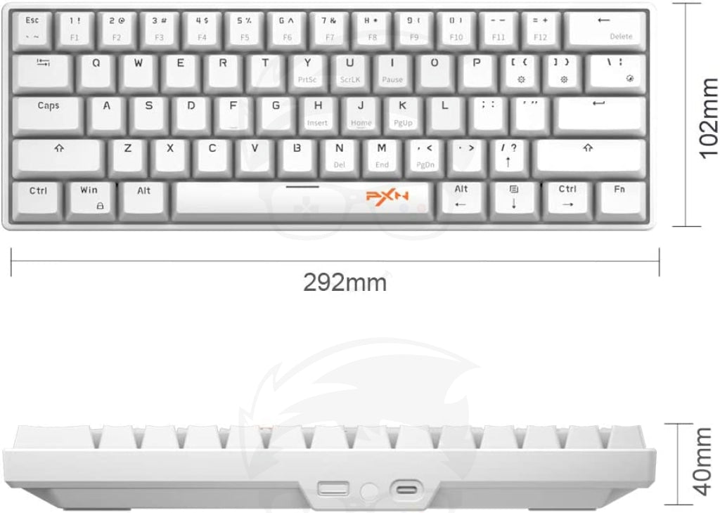 PXN K30 Tenkeyless 60% Wireless Gaming Keyboard