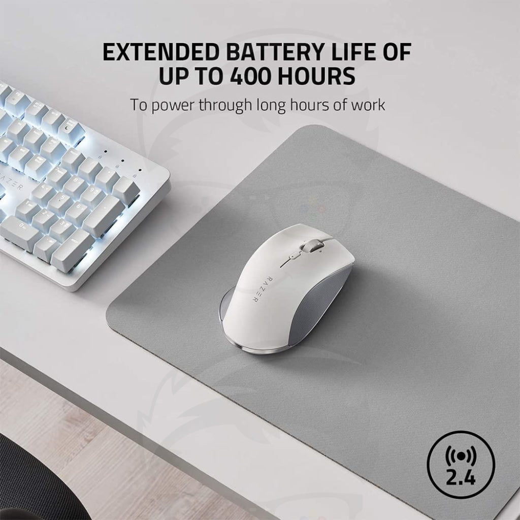 Razer Pro Click High-Precision Ergonomic Wireless Mouse - White