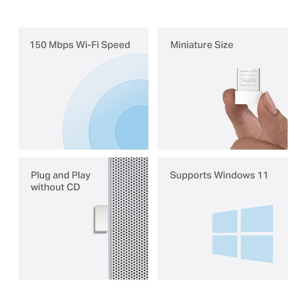 MERCUSYS N150 WIRELESS NANO USB ADAPTER