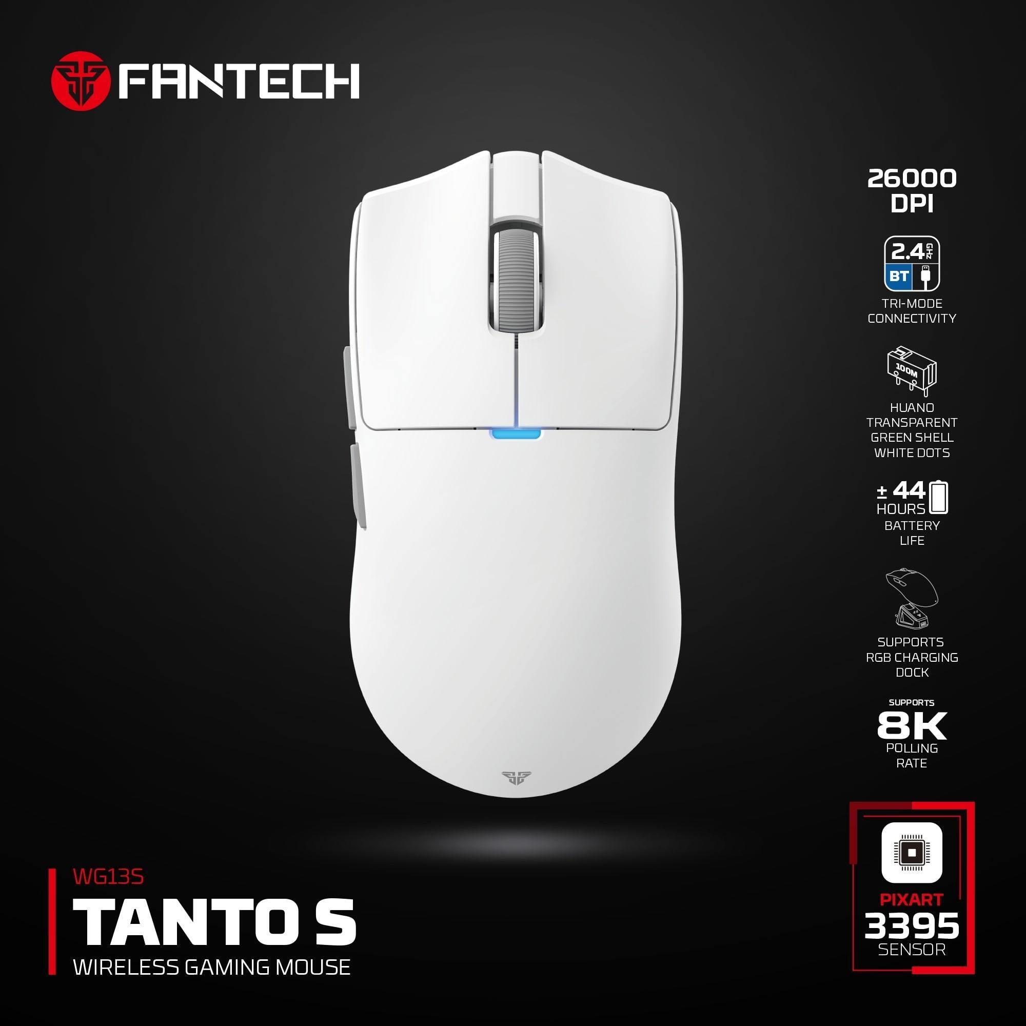 FANTECH WG13S TANTO S TRI-MODE WIRELESS GAMING MOUSE