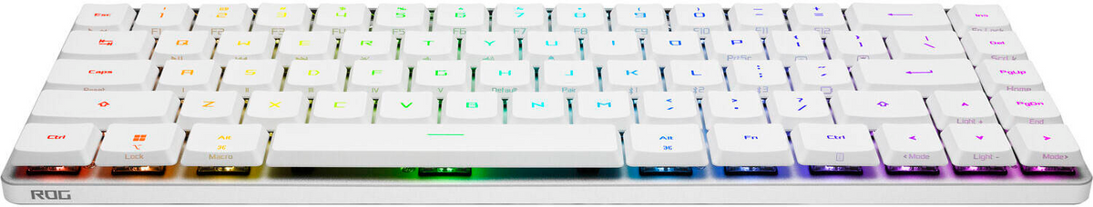 Asus ROG M603 FALCHION RX LOW PROFILE 65% WIRELESS OPTICAL MECHANICAL GAMING KEYBOARD WHITE
