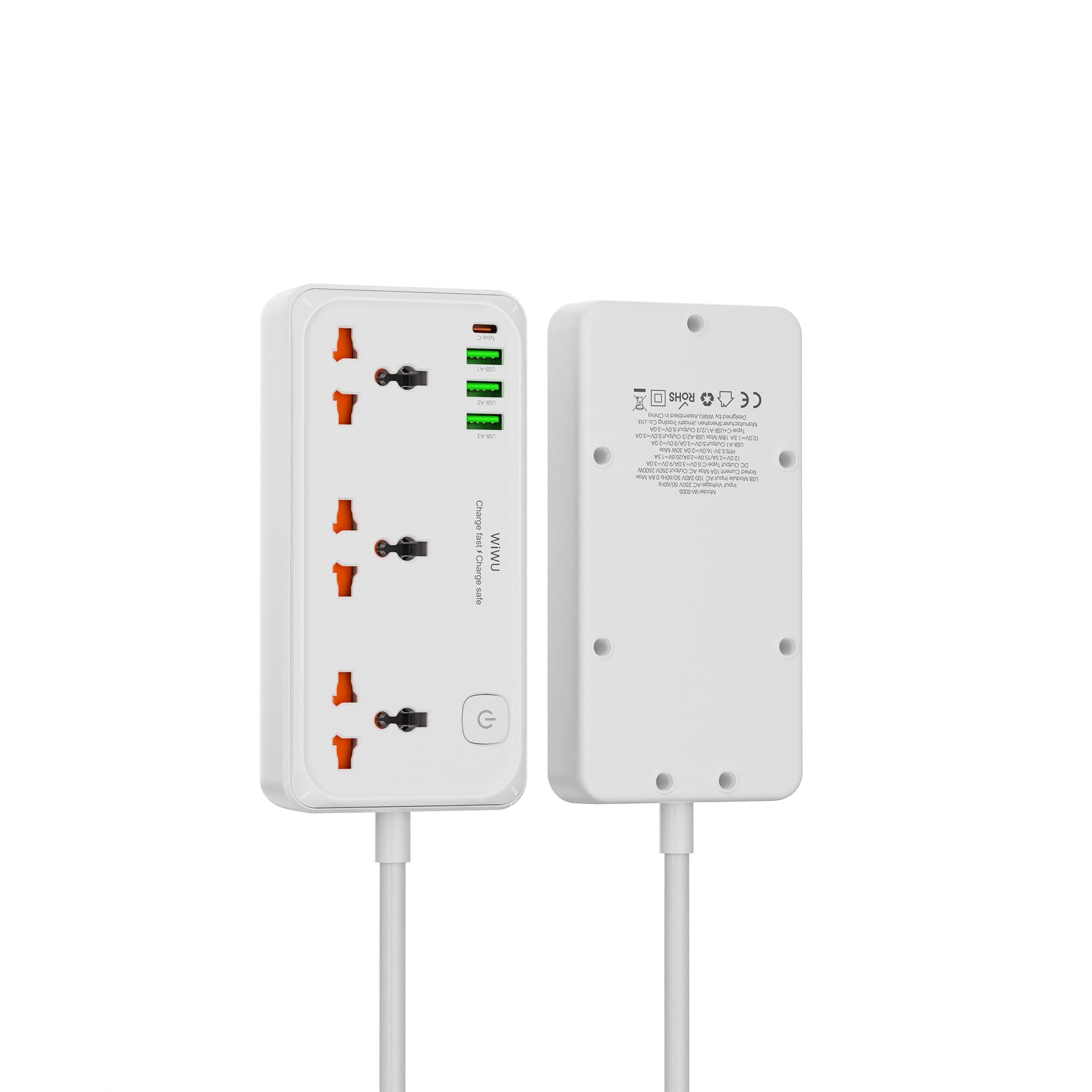 WIWU Wi-S005 EU 30W Cube Multiple Function GaN Power Strip 1C3A+3 sockets WIWU Wi-S005 EU 30W Cube Multiple Function GaN Power Strip 1C3A+3 sockets