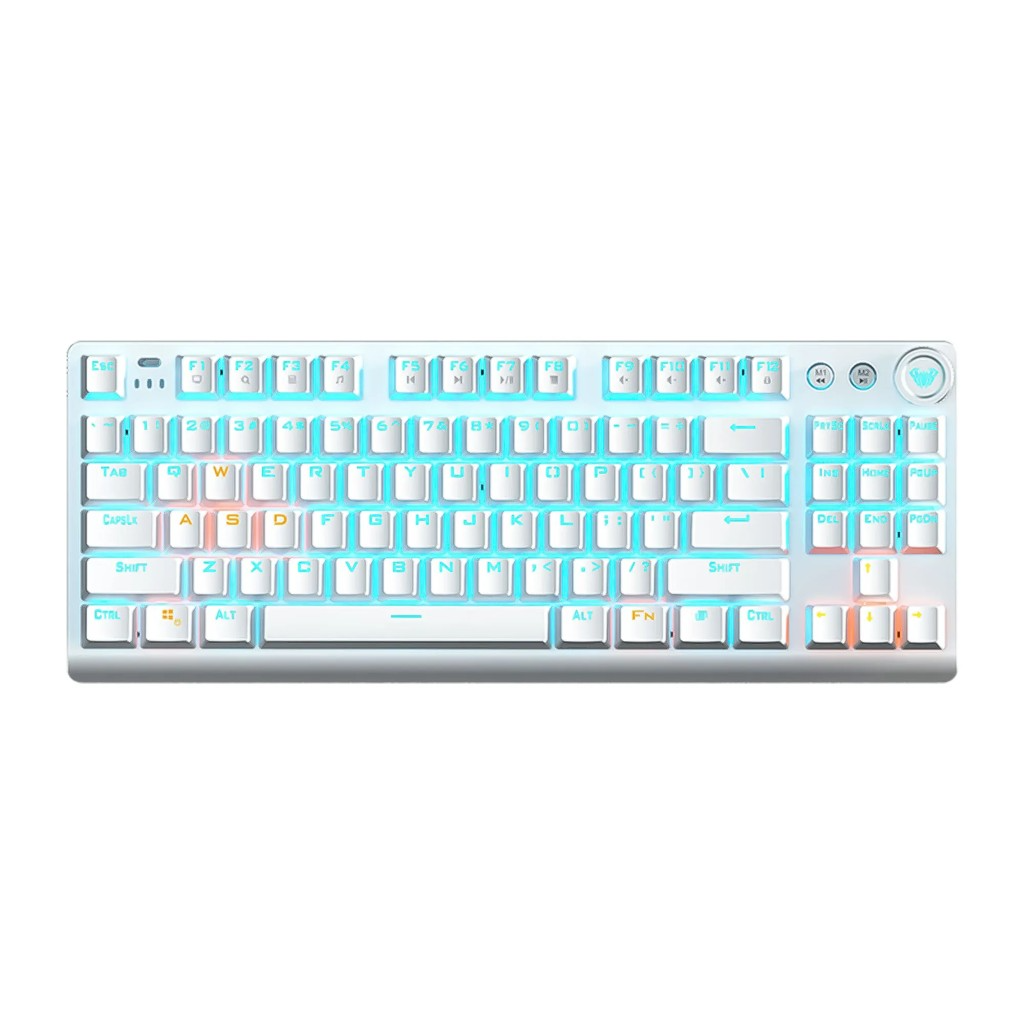 AULA F3001 2.4G Blue switch Wired | Wireless 2.4Ghz | Bluetooth Mechanical Keyboard