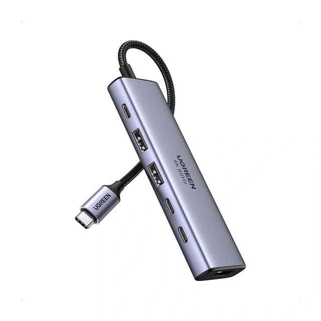 UGREEN 6-in-1 USB-C To HDMI 4K@60Hz + 2*USB-A 3.2+2*USB 3.2 C+PD Power Converter UGREEN 6-in-1 USB-C To HDMI 4K@60Hz + 2*USB-A 3.2+2*USB 3.2 C+PD Power Converter