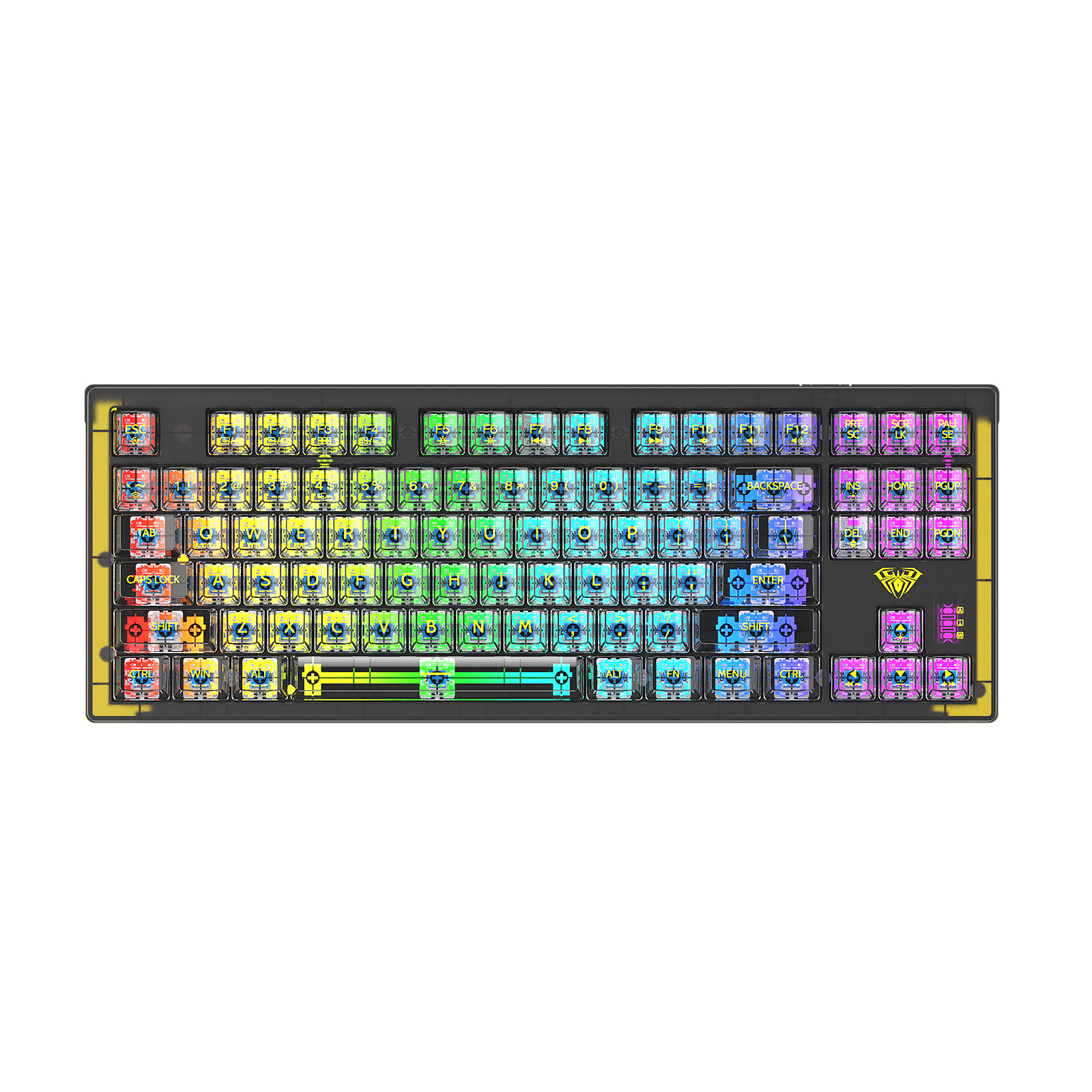 Aula F2183 White Transparent Mechanical Keyboard
