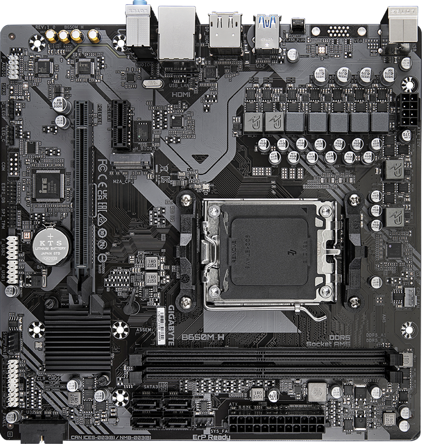 GIGABYTE B650M H AMD Socket AM5 Motheboard