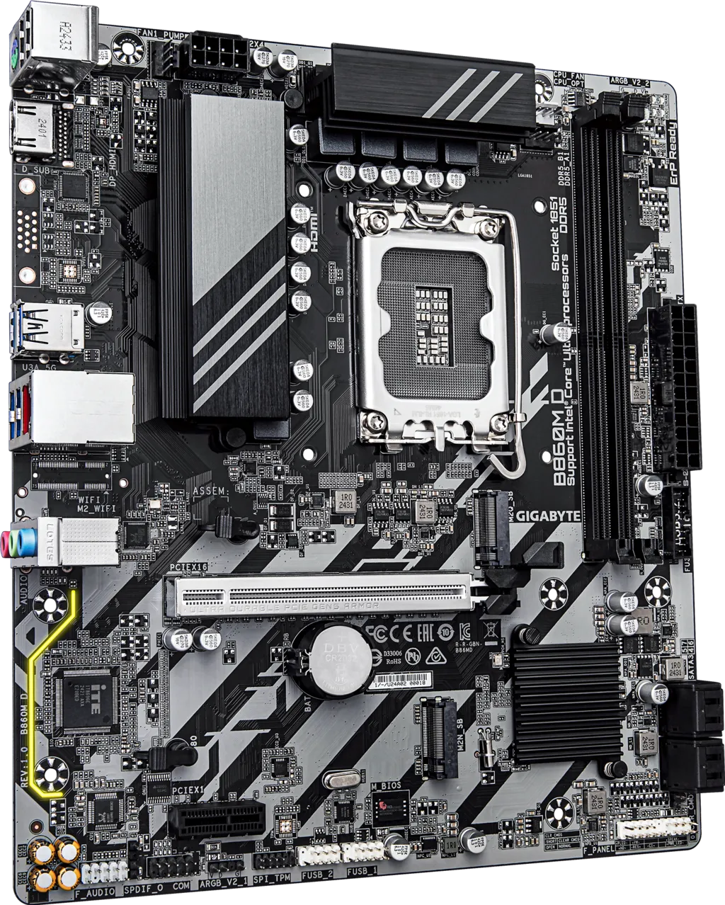 Gigabyte B860M D For Intel Core Ultra Processors Motherboard