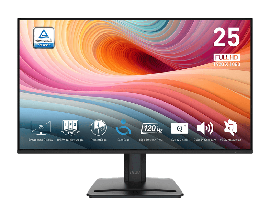 MSI PRO MP251 E2 24.5″ LED IPS Full HD 120Hz Gaming Monitor