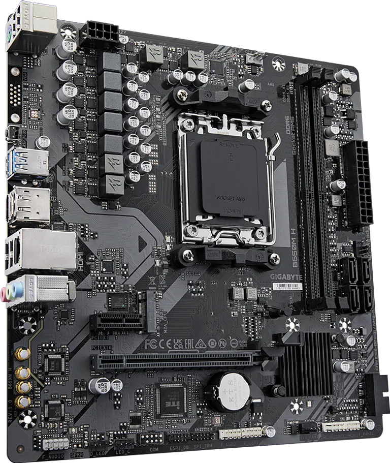 GIGABYTE B650M H AMD Socket AM5 Motheboard