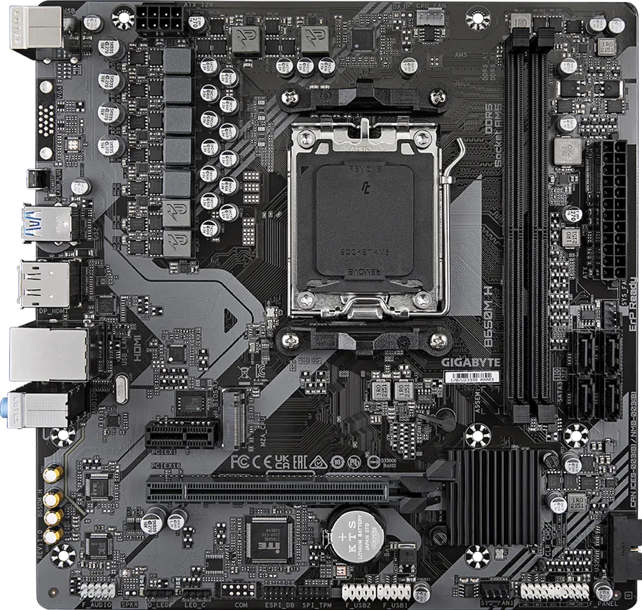 GIGABYTE B650M H AMD Socket AM5 Motheboard