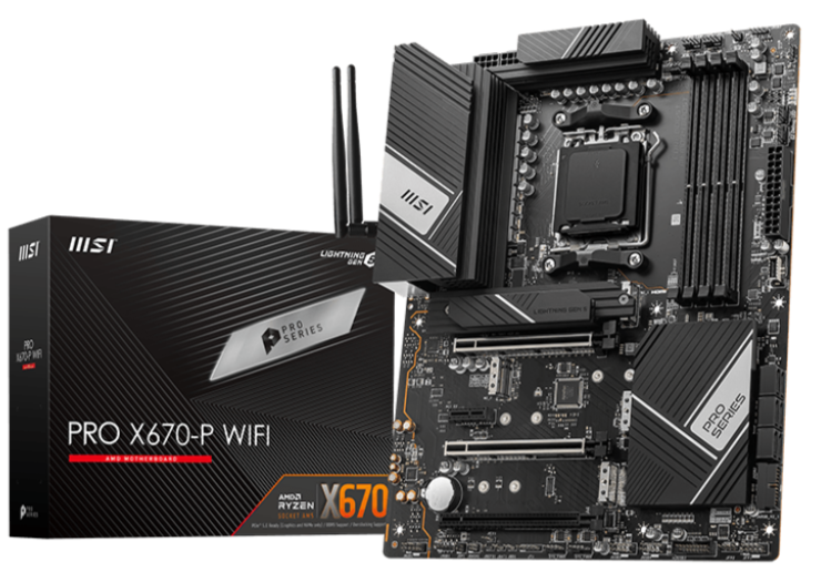 MSI PRO X670-P WIFI AMD AM5 Motherboard