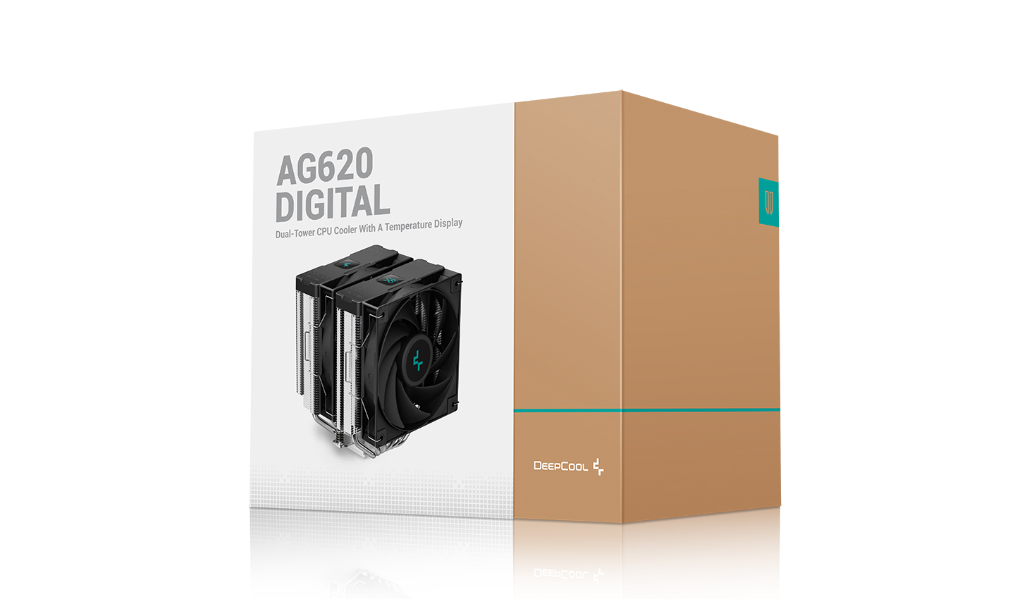 Deepcool AG620 Digital Dual-Tower Cooler with Temprature Display