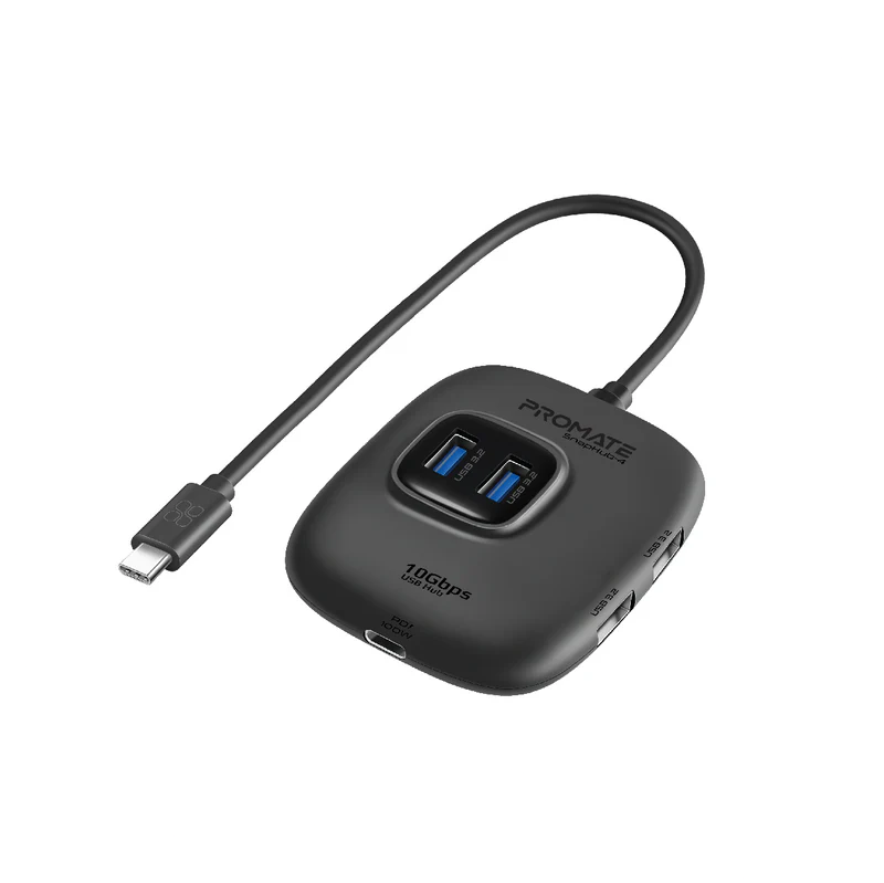 Promate SnapHub-4 4 In 1 Ultra Fast USB 3.2 Hub 4 USB-A