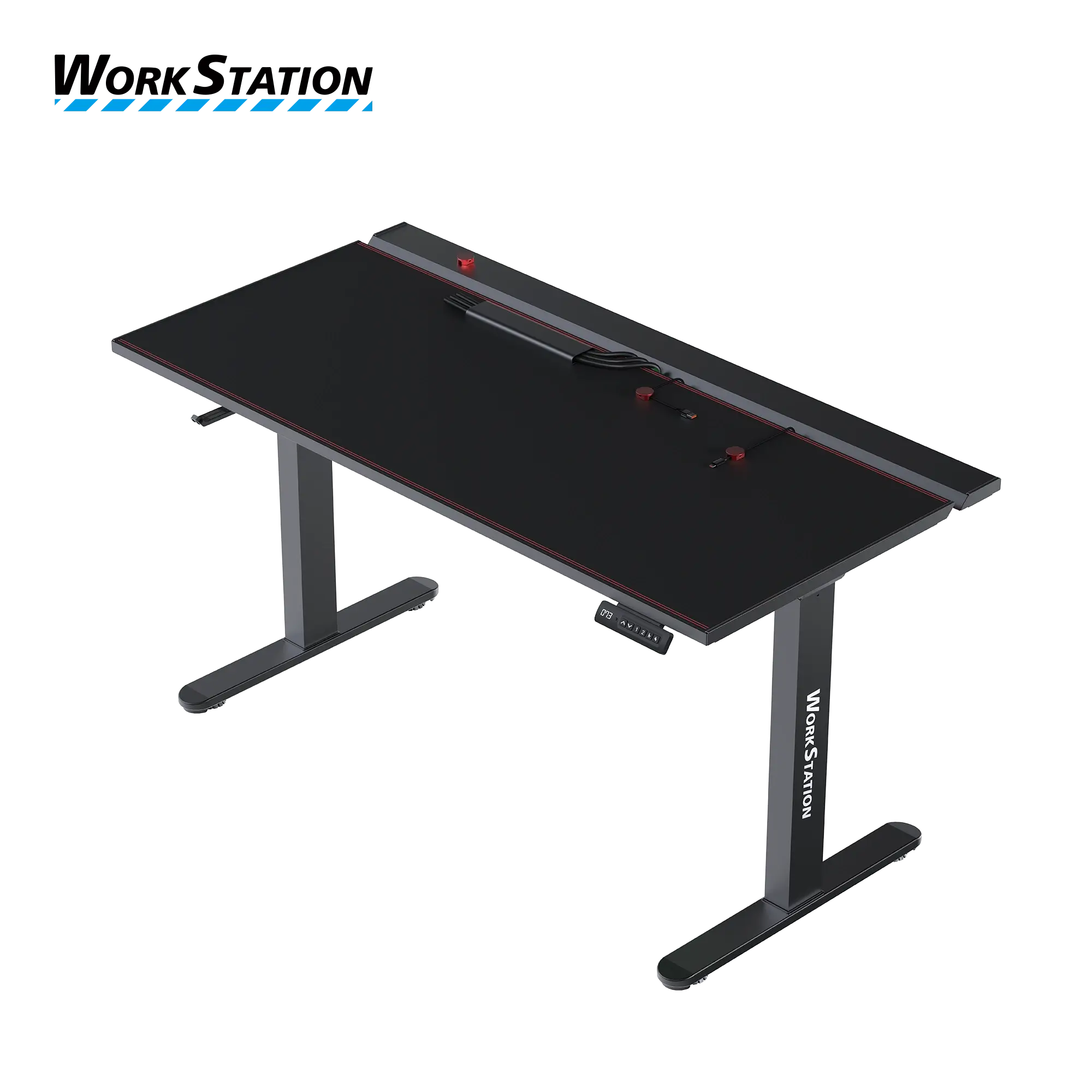 FANTECH DW114 DUBLIN Workstation Dual Motor Adjustable Rising Magnetic Desk - Black