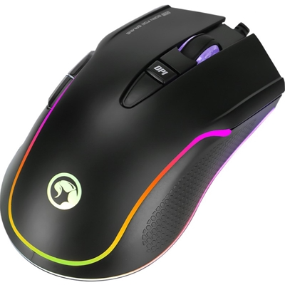 Marvo Scorpion G943 RGB, up to 10000 dpi, 6 Programmable Buttons, Pixart 3325 Optical Sensor 100g Weight Gaming Mouse - Black