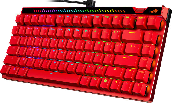 ASUS ROG M705 FALCHION ACE 75 HE 75% WIRED ANALOG GAMING KEYBOARD - RED