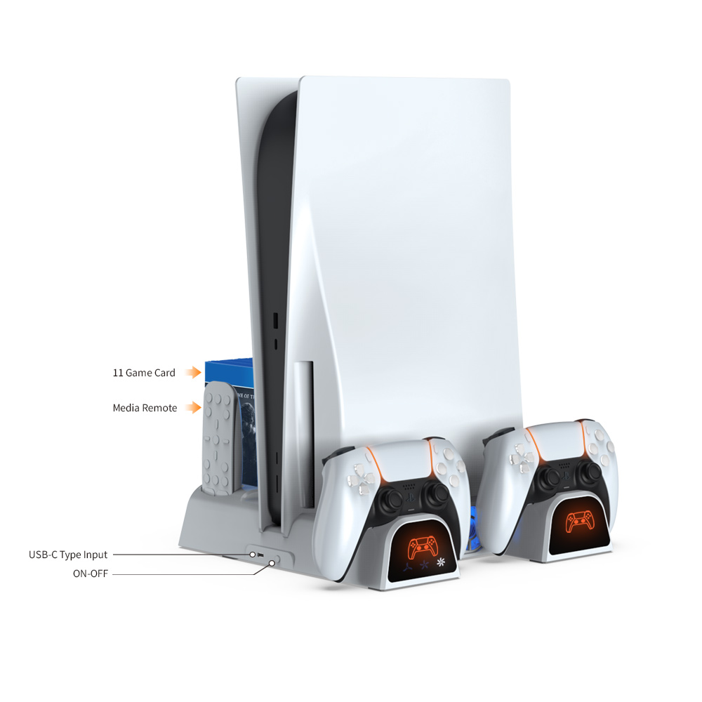 Dobe Multifunctional Charging Dock for PS5 Slim White