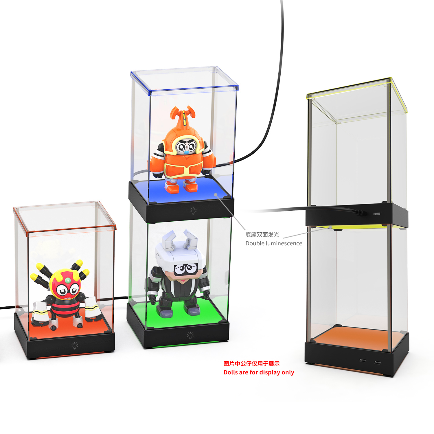 Dobe TY-3833 RGB Light Display Case Dobe TY-3833 RGB Light Display Case