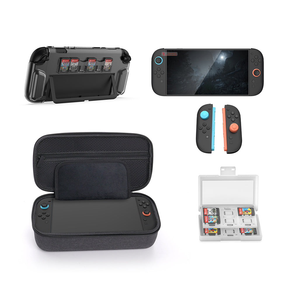 DOBE 10 PIECE STORAGE + PROTECTION KIT FOR SWITCH 2 DOBE 10 PIECE STORAGE + PROTECTION KIT FOR SWITCH 2