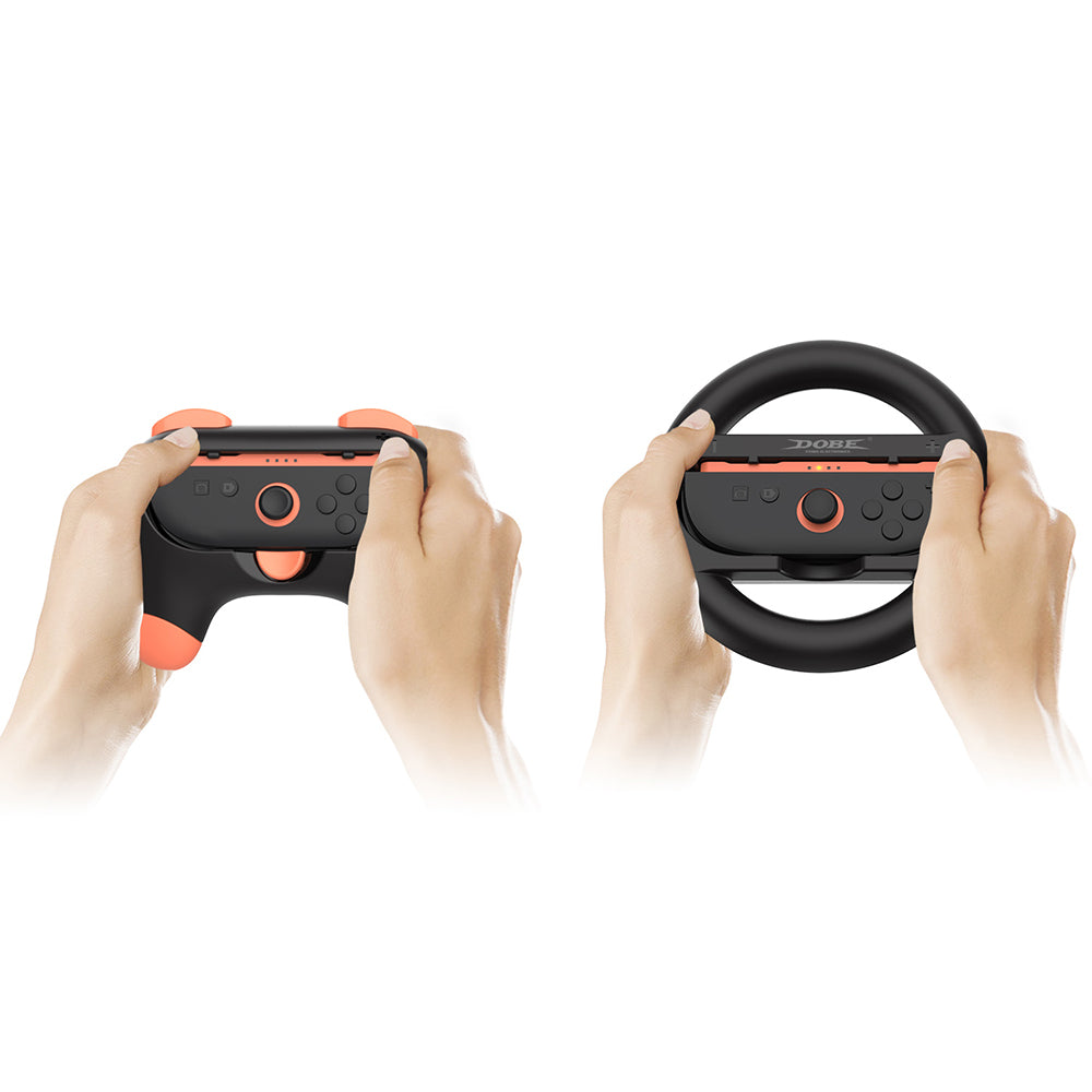 DOBE CONTROLLER GRIP AND STEERING WHEEL KIT FOR N SWITCH 2