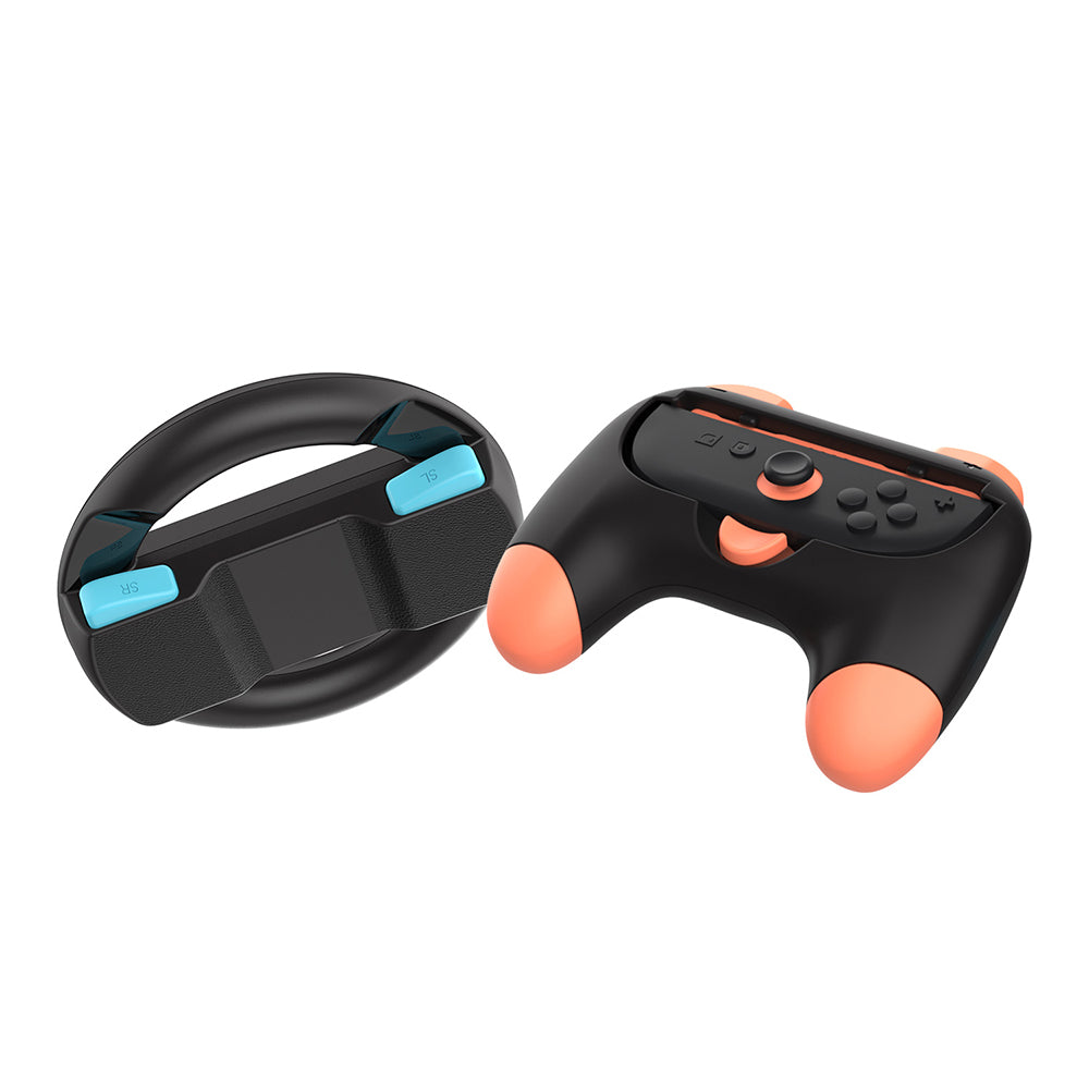 DOBE CONTROLLER GRIP AND STEERING WHEEL KIT FOR N SWITCH 2