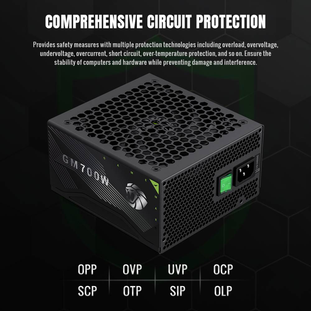 GAMEMAX GM 700B SERIES 80 PLUS BRONZE FULL MODULER POWER SUPPLY 700W