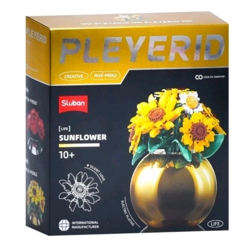 Sluban - PLEYERID-Sunflower（Plated vases）288pcs