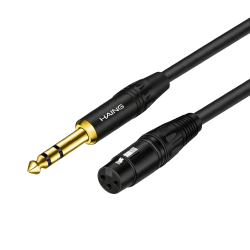 HAING HI-2044-XLR XLR 3 Pin Female To 6.35mm Cable 2M HAING HI-2044-XLR XLR 3 Pin Female To 6.35mm Cable 2M