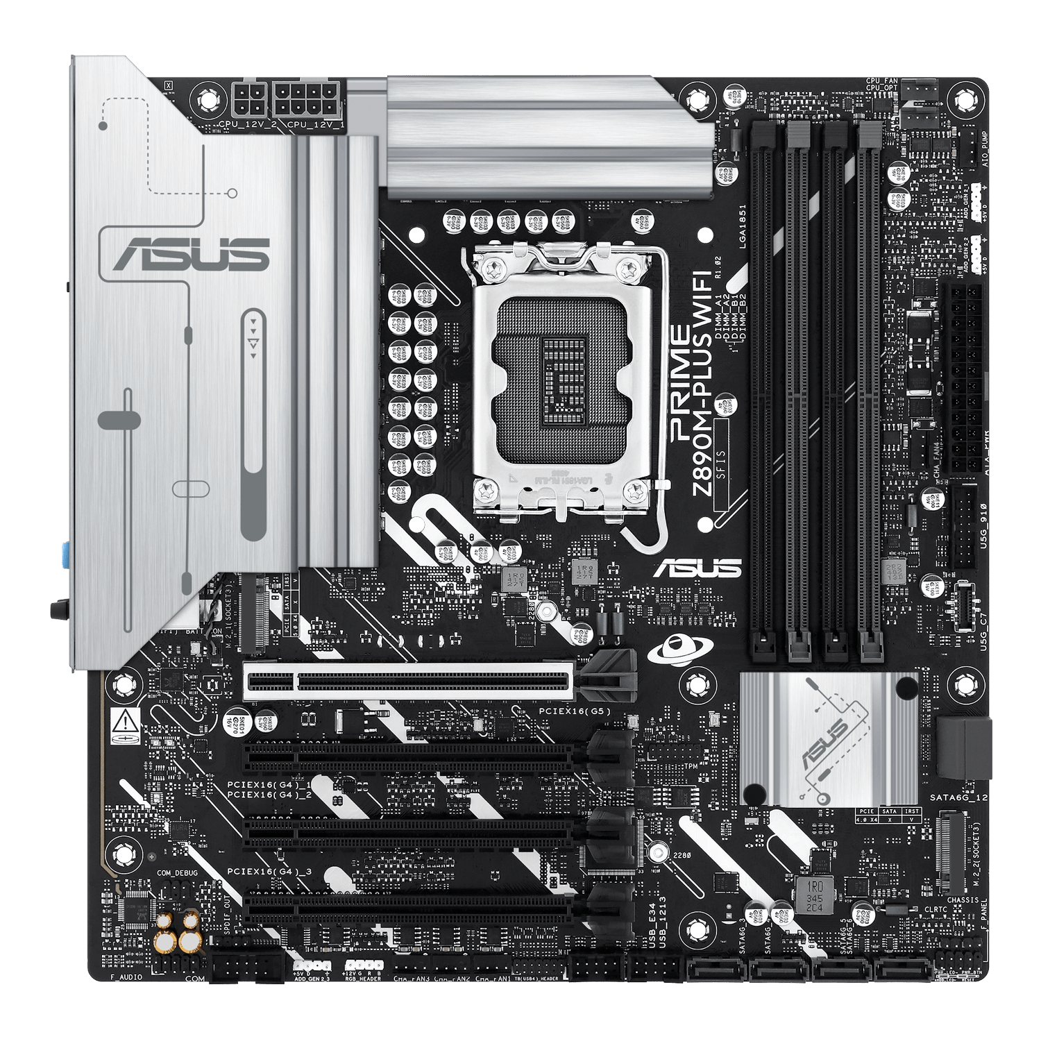 ASUS PRIME Z890M-PLUS WiFi 7 DDR5 Micro-ATX LGA 1851 Intel Motherboard