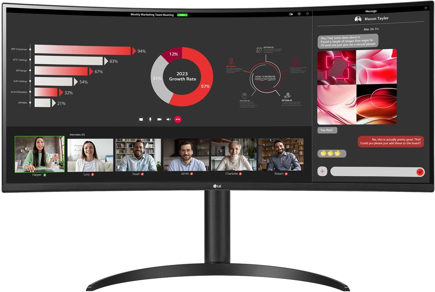 LG 34WR55QC-B 34