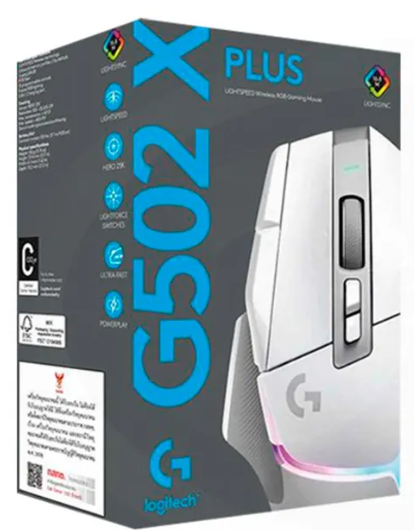 Logitech G502 X Plus Lightspeed Wireless RGB WHITE Gaming Mouse