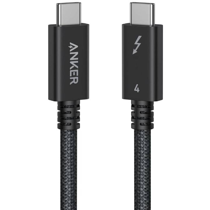ANKER THUNDERBOLT 4 CABLE ULTRA FAST DATA TRANSFER 3.3FT/240W/40GBPS/BRAIDED ANKER THUNDERBOLT 4 CABLE ULTRA FAST DATA TRANSFER 3.3FT/240W/40GBPS/BRAIDED