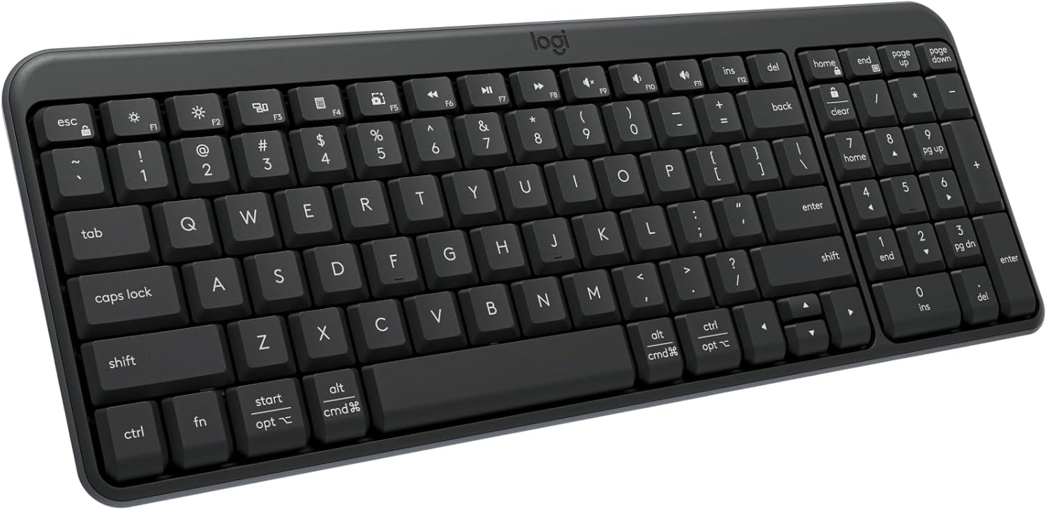 Logitech K250 Compact Bluetooth Wireless Keyboard Graphite