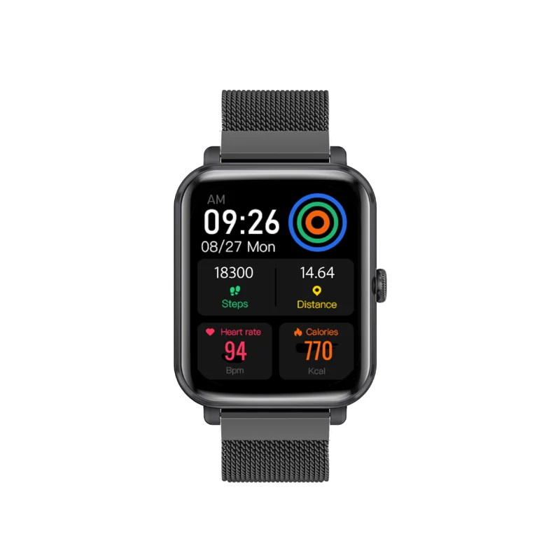 Promate PROWATCH-M18 SuperFit Smart watch with Media Storage - Graphite