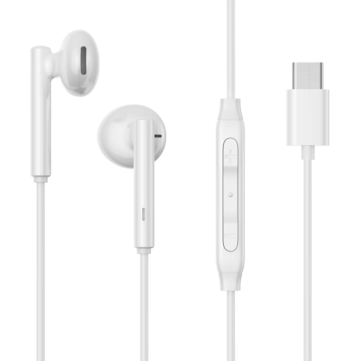 JOYROOM JR-EC05 TYPE-C Series Half In-Ear Wired Earphones-White JOYROOM JR-EC05 TYPE-C Series Half In-Ear Wired Earphones-White
