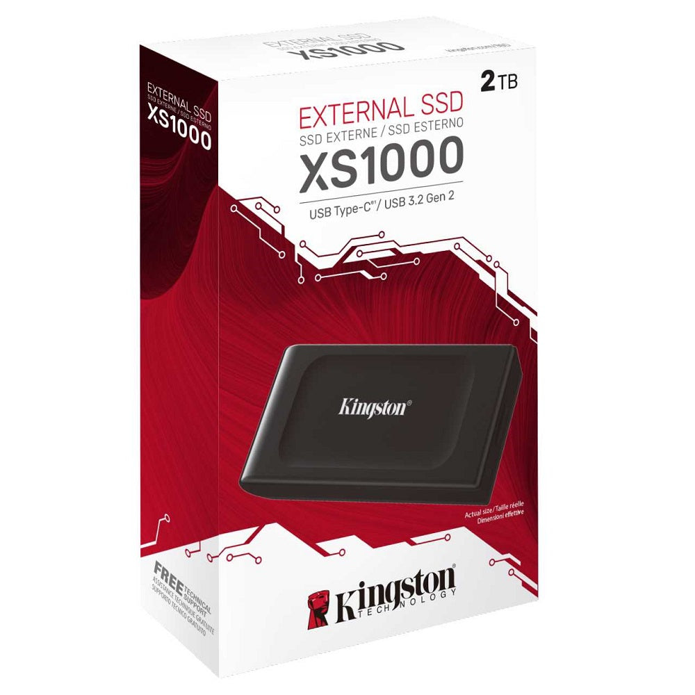 Kingston XS1000 2TB external solid state drive (SSD) USB 3.2 Gen 2 external drive