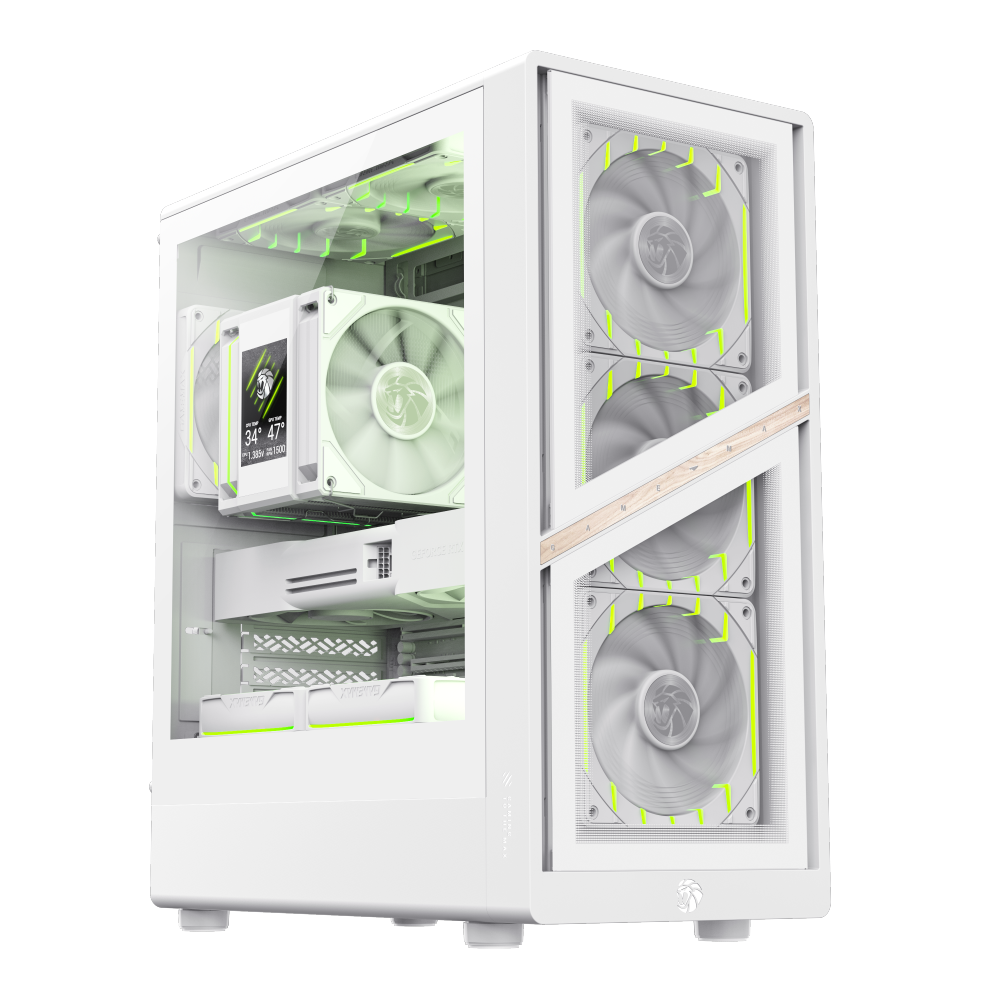 GAMEMAX AERIS 330 GW (WHITE) MATX GAMING CASE GAMEMAX AERIS 330 GW (WHITE) MATX GAMING CASE