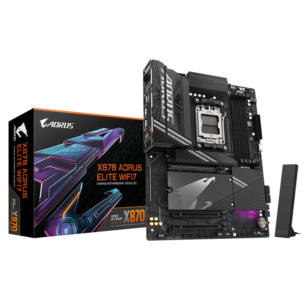 GIGABYTE X870 AORUS ELITE WIFI7 MOTHERBOARD DDR5 AMD RYZEN