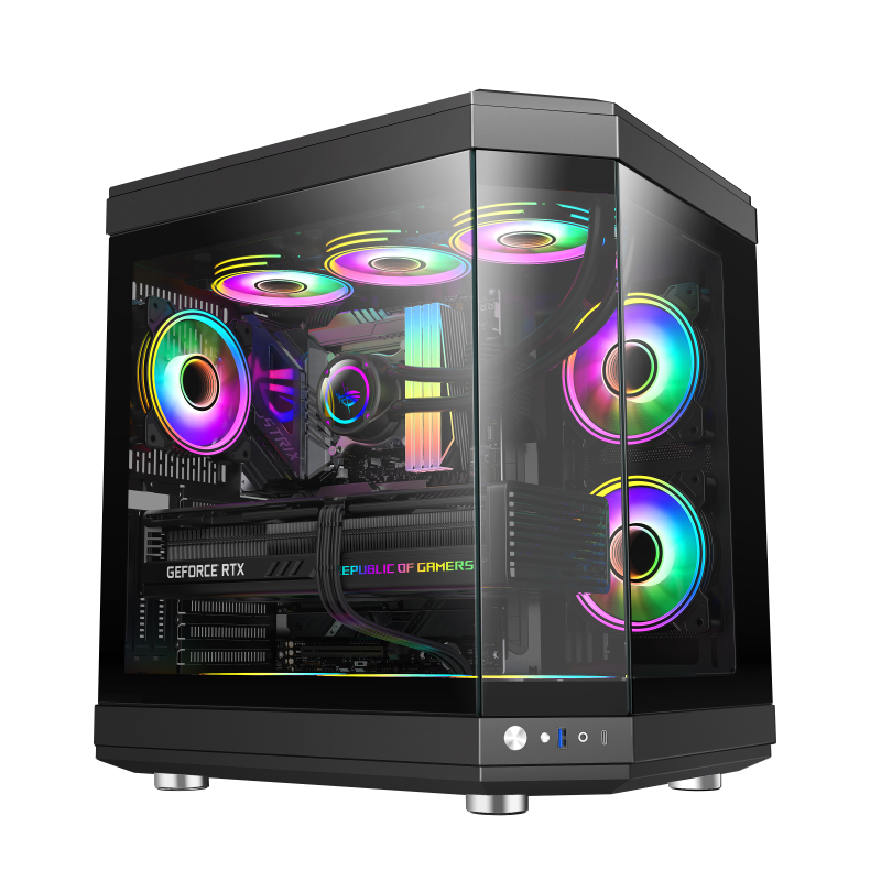 GAMEMAX HYPE Black ATX ARGB GAMING CASE GAMEMAX HYPE Black ATX ARGB GAMING CASE