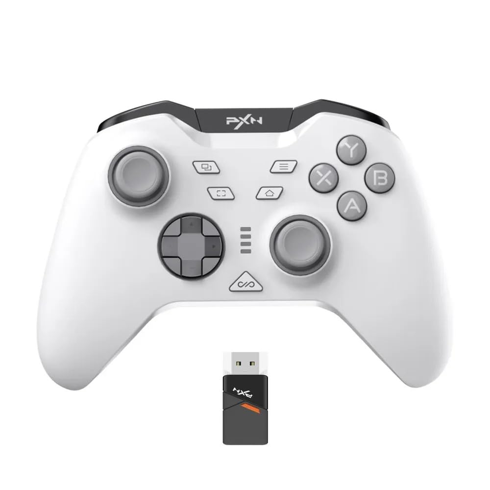 PXN P5 Wireless Gaming Controller - White/Black