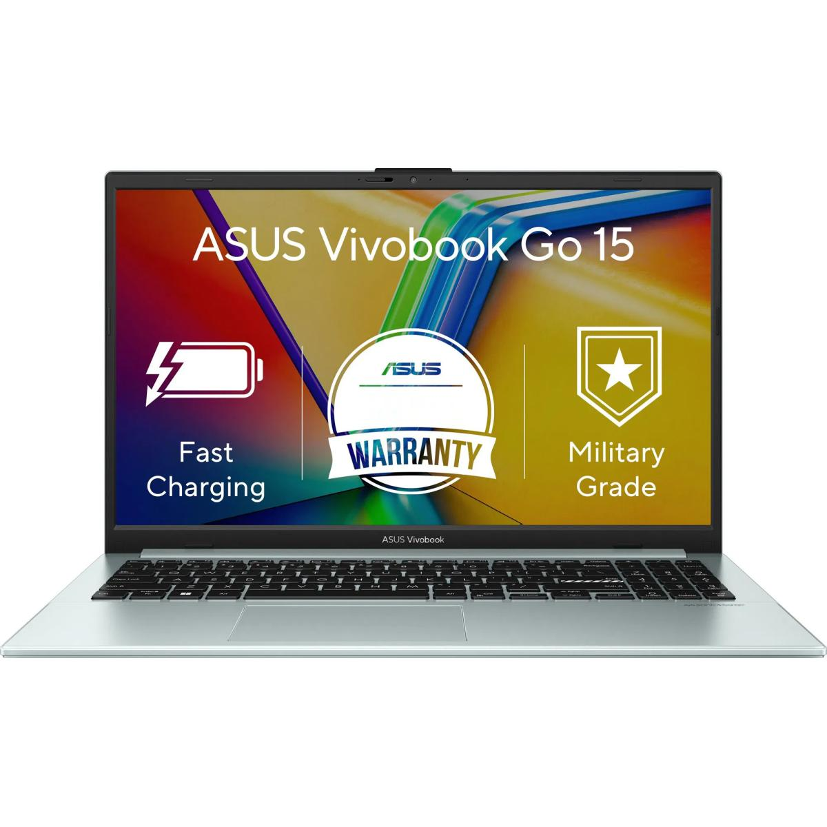 ASUS Vivobook Go 15 | Intel® Core™ i3-N305 Processor, 8GB DDR4 & 512GB SSD, 15.6-inch FHD  IPS Panel - Green Gray (ENGLISH KEYBOARD)  Laptop