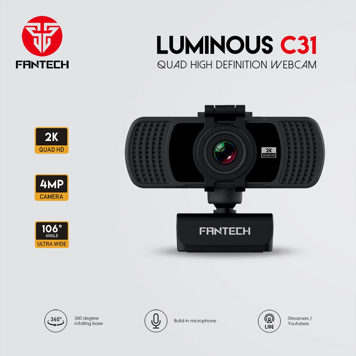 Fantech LUMINOUS C31 QHD 2K Webcam