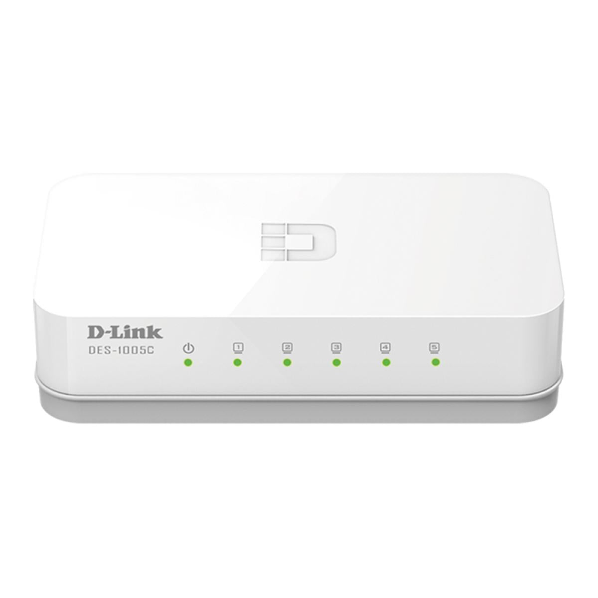 D-Link DES-1005C 5-Port 10/100 Mbps Unmanaged Desktop Switch D-Link DES-1005C 5-Port 10/100 Mbps Unmanaged Desktop Switch