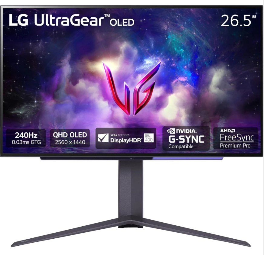 LG 27GS95QE-B 240hz 2K 0.03ms G-Sync HDMI 2.1 UltraGear™ OLED - Gaming Monitor LG 27GS95QE-B 240hz 2K 0.03ms G-Sync HDMI 2.1 UltraGear™ OLED - Gaming Monitor