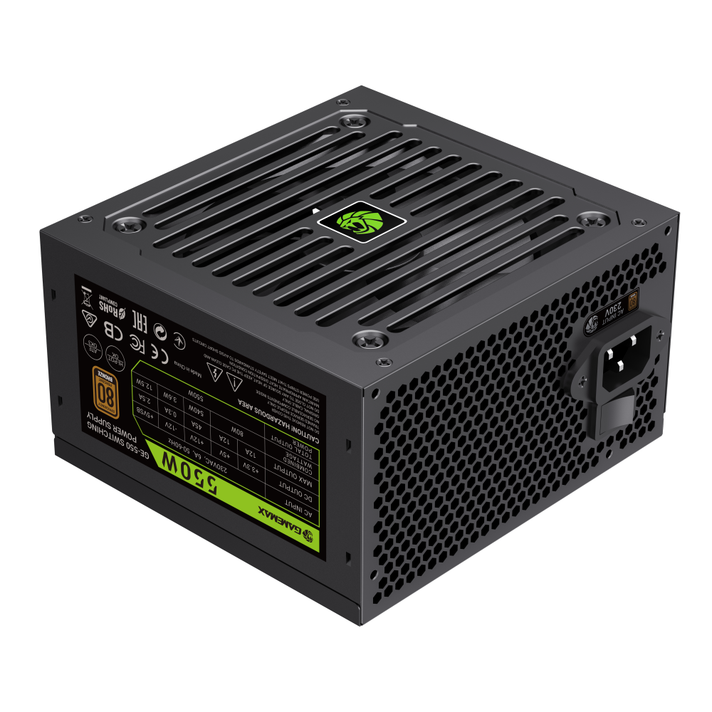GAMEMAX GE 550 BLACK POWER SUPPLY