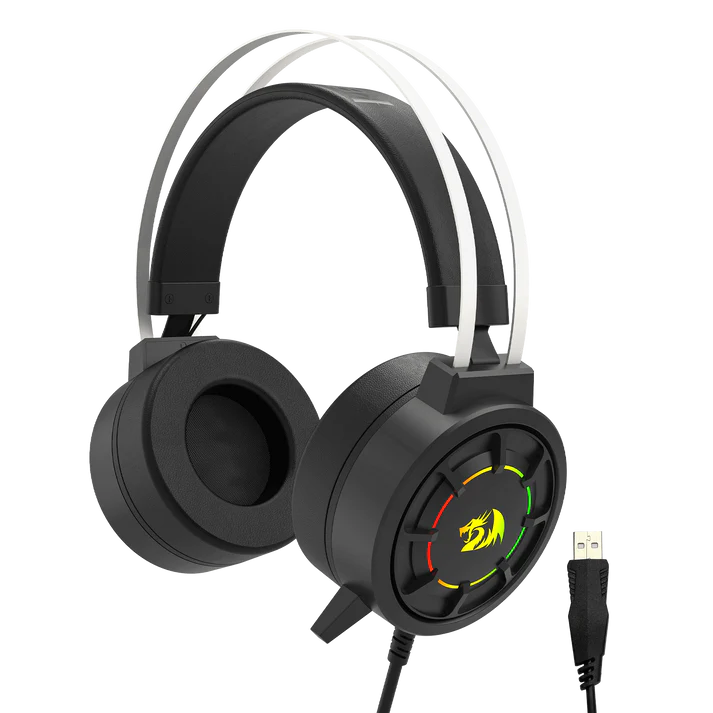 Redragon H314-RGB GRENDEL Wired Gaming Headset USB - Black Redragon H314-RGB GRENDEL Wired Gaming Headset USB - Black