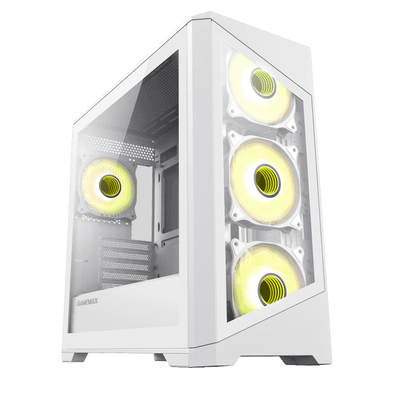 GAMEMAX Destroyer TGW MATX White GAMING CASE