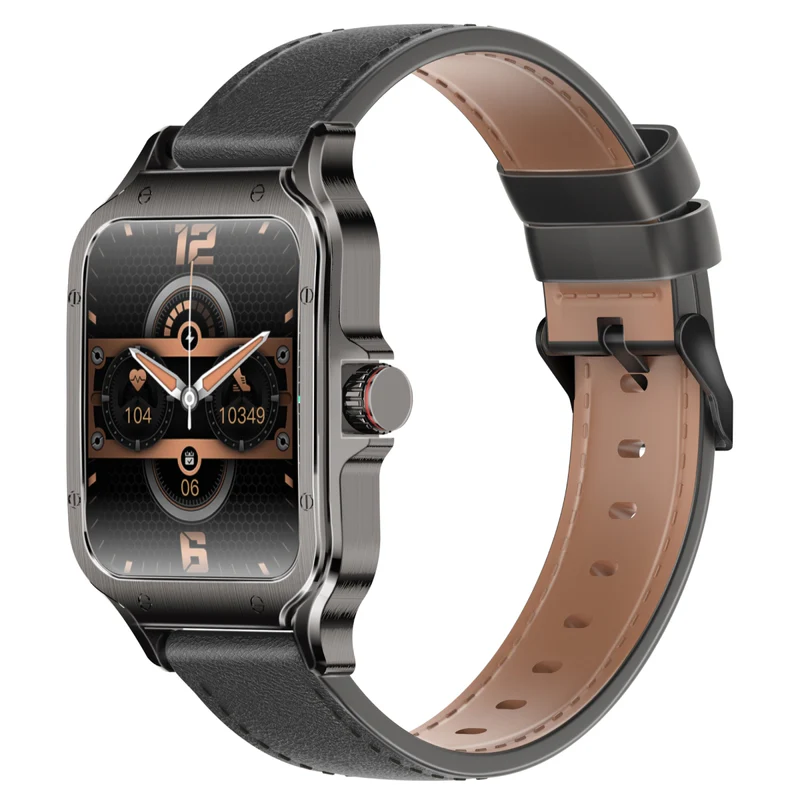 Promate ActivLife Curved AMOLED Screen Smart watch with BT Calling - Black