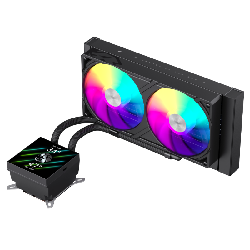 GAMEMAX GLACIER 240 LIQUID CPU COOLER BLACK GAMEMAX GLACIER 240 LIQUID CPU COOLER BLACK